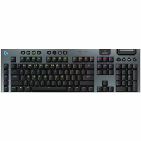 Logitech G Series G915 X LIGHTSPEED Wireless RGB Mechanical Gaming Keyboard GL Brown Tactile Switches Black