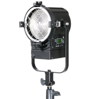 Litepanels Studio X2 60W Tungsten LED Fresnel Light, Pole Operated Yoke