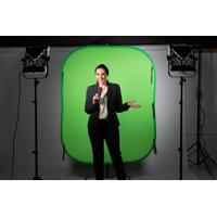 Manfrotto 5x6' Chromakey Collapsible Background, Blue/Green