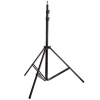 Flashpoint 7.2' Air Cushioned Black 3-Section Lightstand