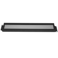 Lowell Manufacturing SSC-1P 1U Rack Panel Security Cover, Plexiglass, Black