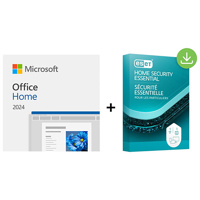 <b>New Arrival</b> - Microsoft Office Home 2024 w/ESET Home Security Essential 1-Yr,1-Device,Download