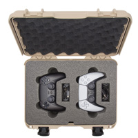 Nanuk 910 Waterproof Case with Foam Insert for 2x PS5 Controllers, Tan