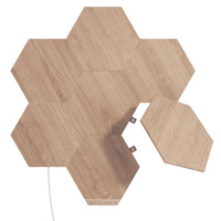 Nanoleaf Elements Wood Look Hexagons Smarter Kit with 7x Light Panels