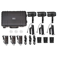 NanLite Forza 60C RGBACL LED Spot 3-Light Kit with Rolling Hard Case