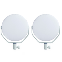 <b>New Arrival</b> - NanLite miro 60C 60W RGBW LED Round Panel 2-Light Kit, Mint Blue