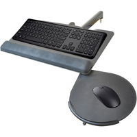 O.C. White ProBoom Ultima Gen2 LD Fixed Top Monitor Arm & Keyboard/Mouse Tray
