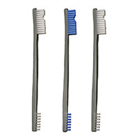 Otis Technology All Purpose Double-Ended Brush, Nylon, Blue, 3-Pack