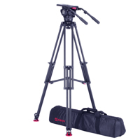 <b>New Arrival</b> - OZEN AGILE 18M 100mm E-Z LOAD MAX Fluid Head with TR-100AL1HD Al Tripod,Spreader