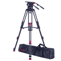 <b>New Arrival</b> - OZEN AGILE 25 150mm E-Z LOAD Fluid Head,TR-150AL2 Al Tripod & Mid-Level Spreader