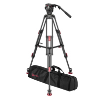 <b>New Arrival</b> - OZEN AGILE 6S 75mm S-LOC Fluid Head with TR-75AL2HD Al Tripod & Spreader