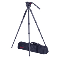 <b>New Arrival</b> - OZEN AGILE 8 75mm E-Z LOAD Fluid Head with TR-75CF3 3-Stage Carbon Fiber Tripod