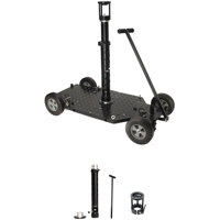 Proaim Quad Plus Pro Film Camera Dolly w/Telescopic Bazooka & 100mm Bowl Riser