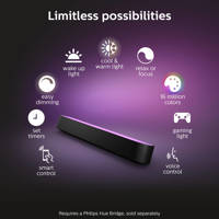Philips Hue White & Color Ambiance Play Light Bar, Black
