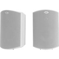 Yamaha NS-AW592 Indoor/Outdoor Speakers, Weatherproof Design, Angled Construction, 5-way Binding Post Connectors, Pair, White