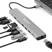 Plugable 9-In-1 USB-C Hub with 4K HDMI and 140W Power Delivery Charging