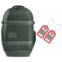 Pelican Aegis PX25 25L Travel Backpack, Charcoal,with Secure Luggage Tags,4-Pack