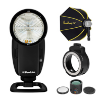 Profoto A10 On and Off Camera Flash for Fujifilm Camera with Accessories Bundle