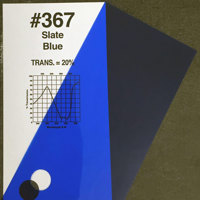 Rosco Roscolux Slate Blue, 20x Picture