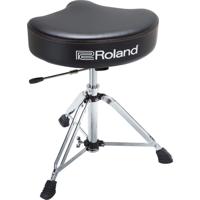 Roland Saddle Drum Throne with Vinyl Seat Top and Hydraulic Height Adjustment