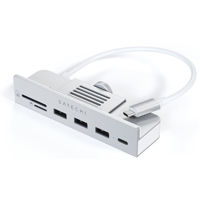 Satechi USB Type-C Clamp Hub for 24" iMac, Silver