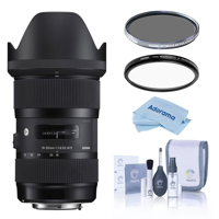 Sigma 18-35mm f/1.8 DC HSM ART Lens for Canon EF, w/Tiffen 77mm UV & CPL Filters