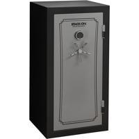 Stack-On 36-40 Gun Capacity Safe, Back-lit Electronic Lock, Matte Black/Silver