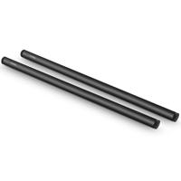 SmallRig 15mm Black Aluminum Alloy Rod Pair, M12 Thread, 16"