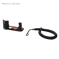 <b>New Arrival</b> - SmallRig Leather Half Case with Wrist Strap for Fujifilm X-M5 Camera, Black