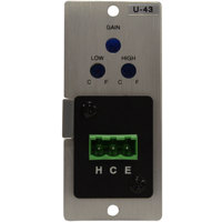 TOA Electronics Unbalanced Line Input AUX Module with Mute-Send & RTB