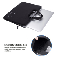 TechProtectus 11-12" Laptop Sleeve Case, Black