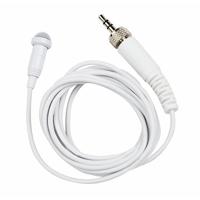 Tascam TM-10L Omnidirectional Lavalier Microphone, Screw Lock Connector, White