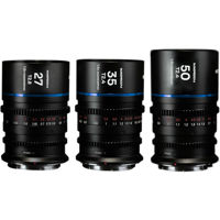 Venus Laowa Nanomorph S35 Prime 3-Lens Bundle for DJI DL, Blue Flare