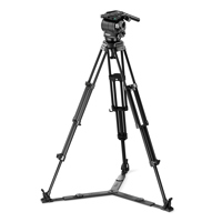 <b>New Arrival</b> - Vinten Versine 240 Fluid Head w/3-Section Aluminum ENG Tripod & Ground Spreader