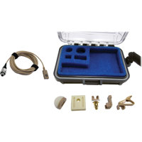 Voice Technologies VT500 Lavalier Microphone with Lemo 3-pin, Beige