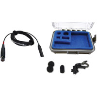 Voice Technologies VT100 Cardioid Lavalier Mic with TA5F for Servo-Bias, Black