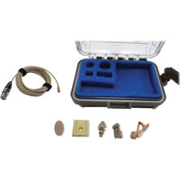 Voice Technologies VT403 Omni Lavalier Mic with TA4F for Shure & Sabine, Beige