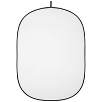 Westcott 5x6.5' Collapsible 2-In-1 Backdrop, Black & White