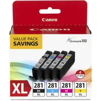 Canon CLI-281 XL BKCMY Combo 4 Picture