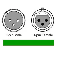 CHAUVET DJ 10' 3-Pin Male to 3 Picture
