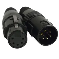 Elation 5-Pin XLR Male and Fem Picture