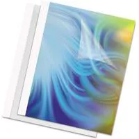 Fellowes 1/4" Gloss White Ther Picture