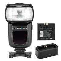 V860II-S Flashpoint 2X Zoom Li-on R2 TTL On-Camera Flash Speedlight for Canon Glow Universal Bounce Diffuser R2 Pro MarkII 2.4GHz Transmitter for Sony 