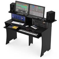 20/10HE Winkelrack TA-2 mit 2x Tisch Kombicase DJ-RACK Mixercase Workstation NEU 