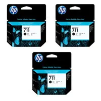 HP 3 Pack 711 80ml Black Ink C Picture