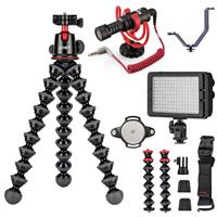 Rig Upgrade Premium Video Bundle with RODE VideoMic up to 11lbs/5kg Professional Tripod Stand for DSLR or Mirrorless Cameras with Lens Cloth Joby GorillaPod 5K Kit 64GB SD Card 