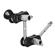3Pod Adjustable Articulating Magic Arm with Double 1/4"x20 Threads, Black/Silver