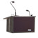 Anchor Audio Acclaim Lectern System with Built-in Sound System and LM-618 Gooseneck Microphone with XLR Connector, Grey: Picture 4 thumbnail