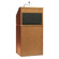 Anchor Audio LP-500 Seville 1 Piece Lectern System with Built-in UHF Wireless Receiver, Rich Oak Finish: Picture 3 thumbnail