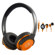 Able Planet SH180ORM-SI170OR Musicians' Choice Over-the-Ear Stereo Headphones, 20 Hz - 20 kHz Frequency Range, Orange: Picture 3 thumbnail